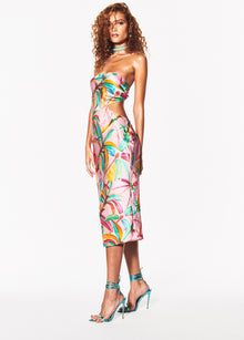 Rococo Sand | Rio Tropical Midi Dress | Multicolor