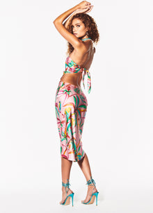 Rococo Sand | Rio Tropical Midi Dress | Multicolor