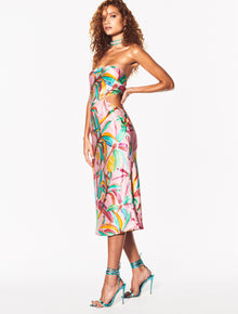 Rococo Sand | Rio Tropical Midi Dress | Multicolor