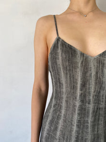 Rococo Sand | River V-Neck Sleeveless Long Dress | Grey