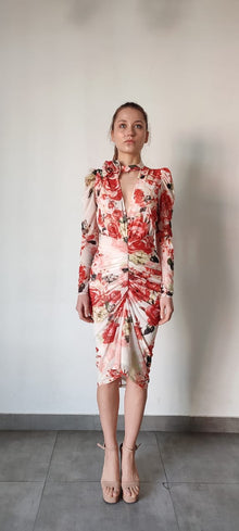 Rococo Sand | Rosie Floral Midi Dress | White
