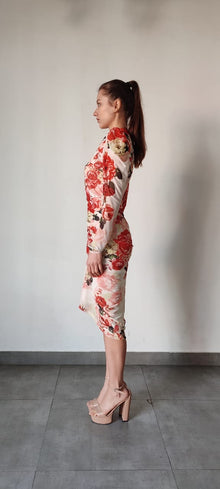 Rococo Sand | Rosie Floral Midi Dress | White