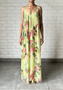 Rococo Sand | Rue Long Dress | Lime Green