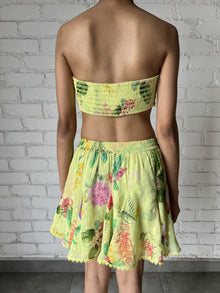 Rococo Sand | Rue Mini Skirt | Lime Green