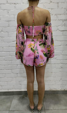Womens | Rue Viscose Georgtte Dobby Short | Pink