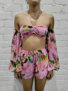 Rococo Sand | Rue Drawstring Waist Shorts | Pink