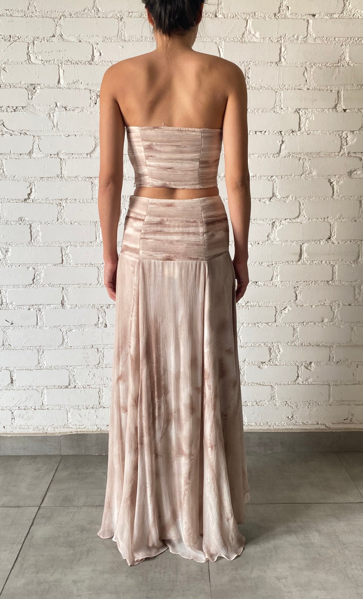 Rococo Sand | Ryan High Low Skirt | Light Brown