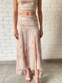 Rococo Sand | Ryan High Low Skirt | Light Brown