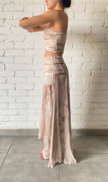 Rococo Sand | Ryan High Low Skirt | Light Brown