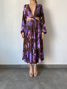 Rococo Sand | Shay Long-Sleeve Long Dress | Brown