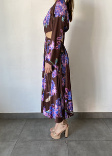 Rococo Sand | Shay Long-Sleeve Long Dress | Brown