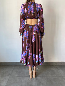 Rococo Sand | Shay Long-Sleeve Long Dress | Brown