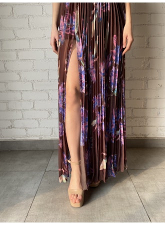 Rococo Sand | Shay Sleeveless Long Dress | Brown