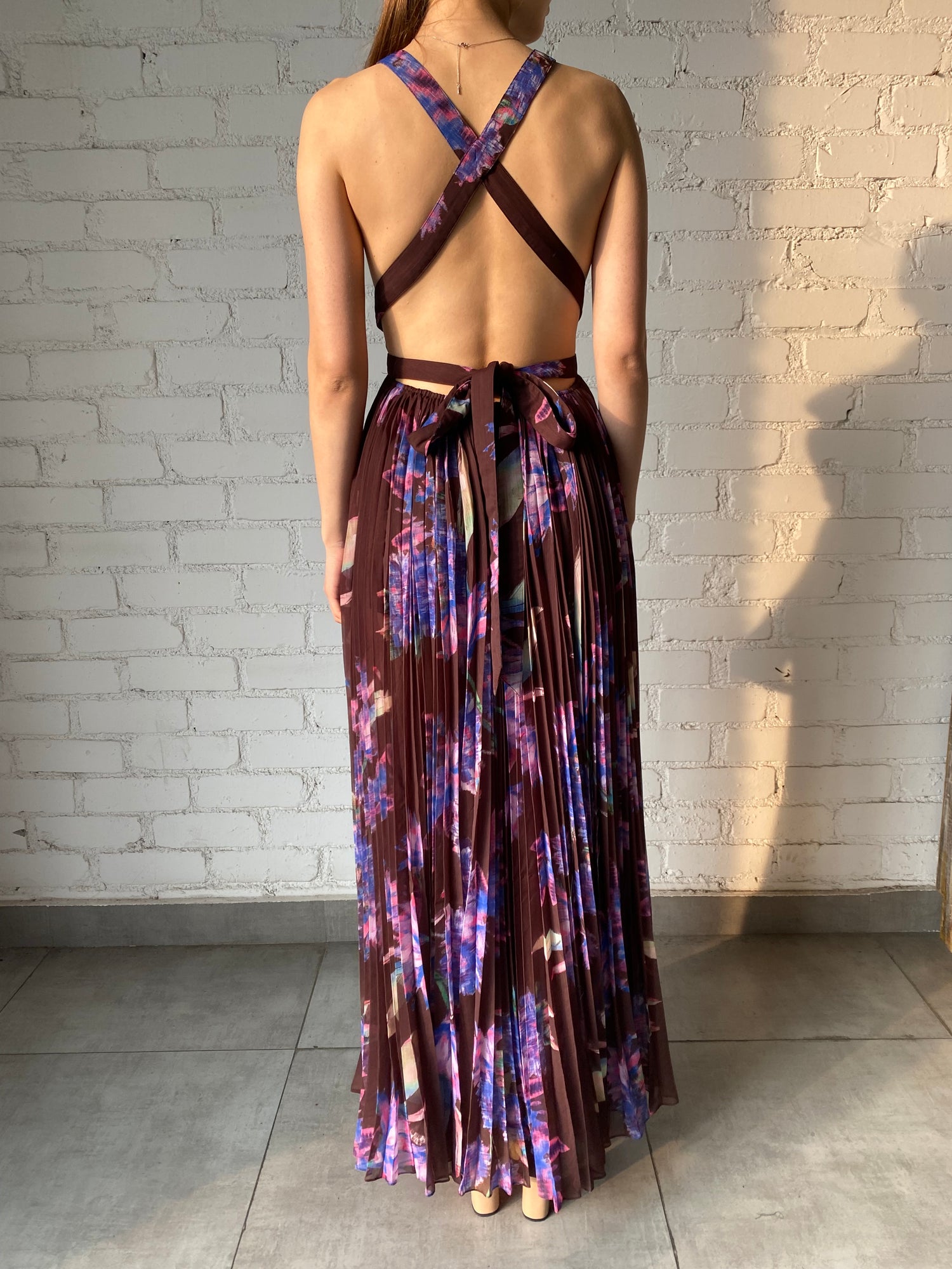 Rococo Sand | Shay Sleeveless Long Dress | Brown