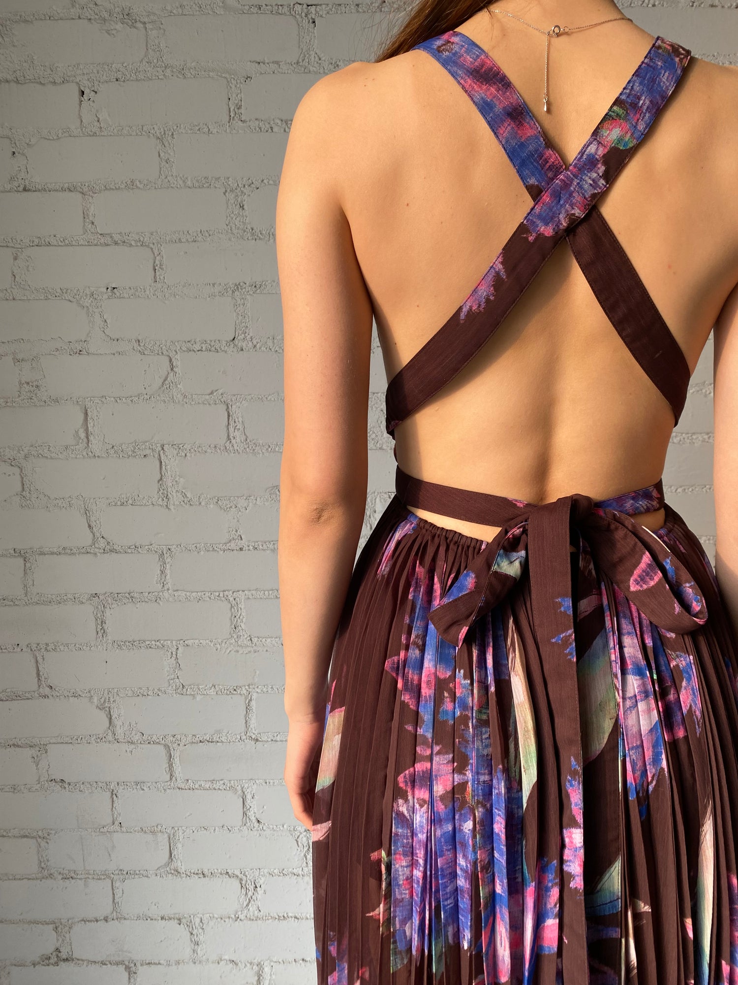 Rococo Sand | Shay Long Dress | Brown