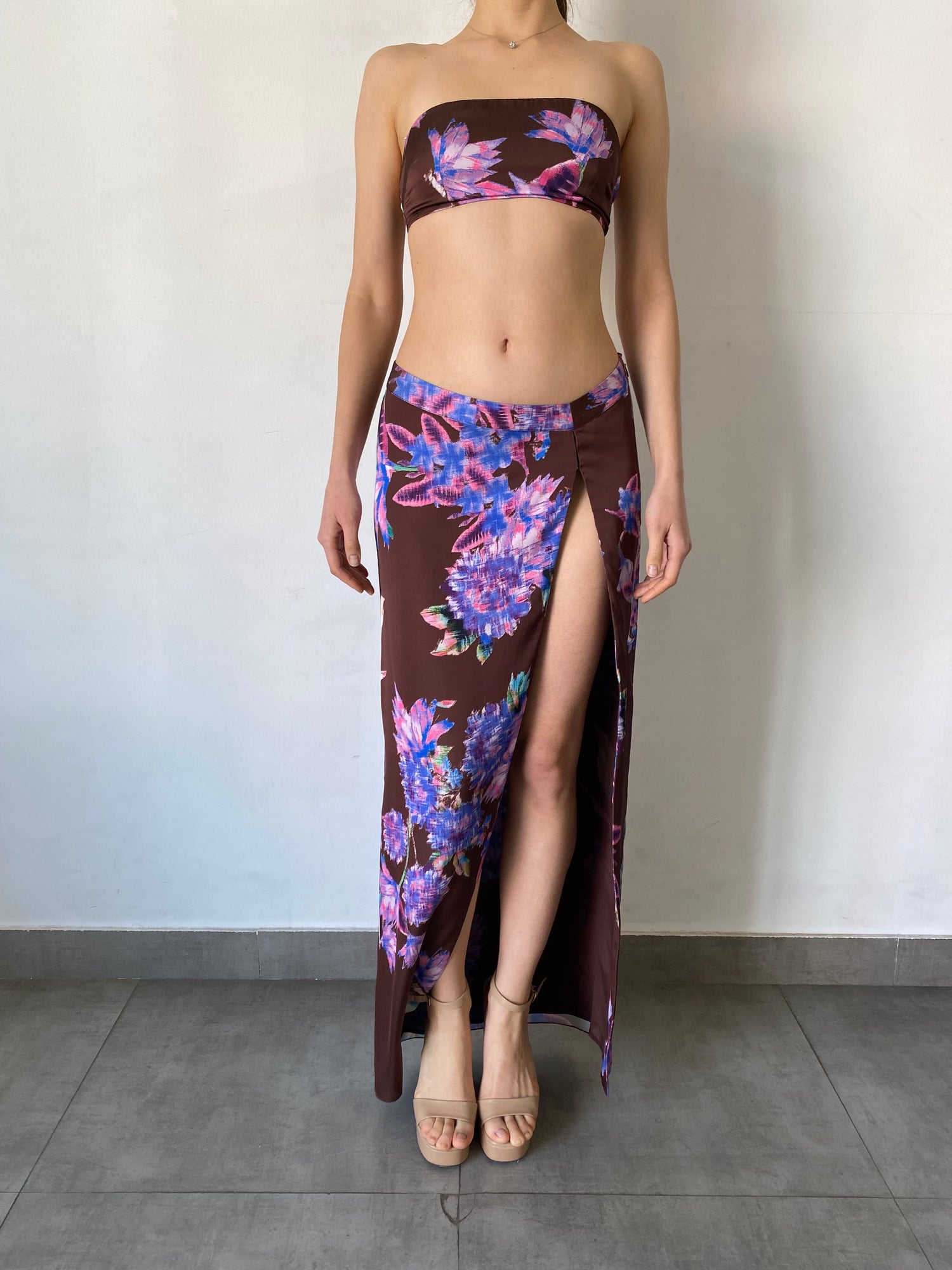 Rococo Sand | Shay Floral Bandeau | Brown