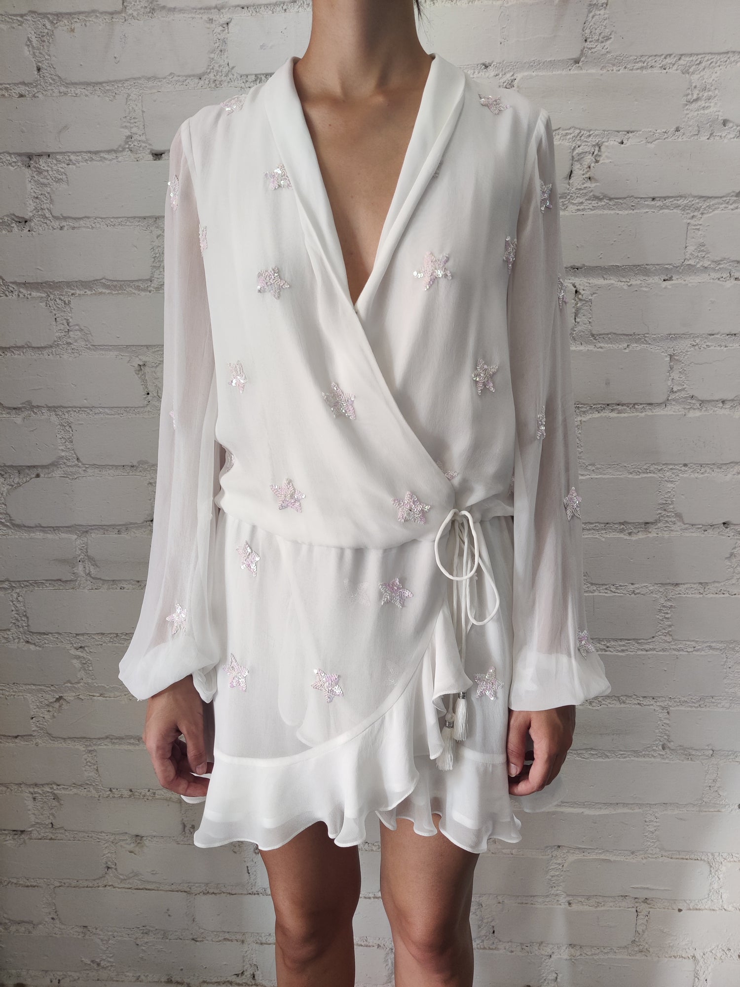 Rococo Sand | Stellar Short Dress | White
