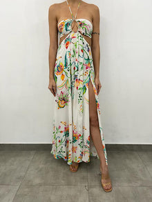 Rococo Sand | Susan Maxi Dress | White Multi