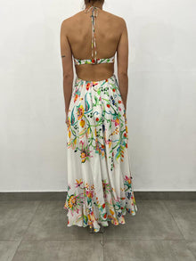 Rococo Sand | Susan Maxi Dress | White Multi