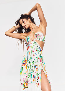 Rococo Sand | Susan Maxi Dress | White Multi