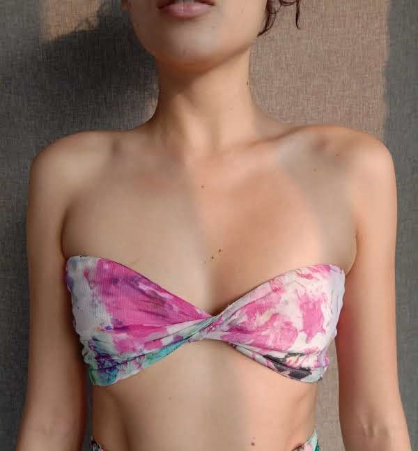 Rococo Sand | Tessa Bandeau | Black/Pink