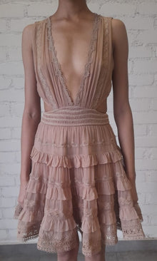 Rococo Sand | Tessa Short Dress | Tan