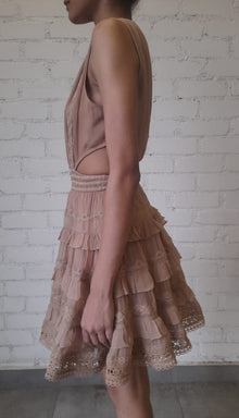 Rococo Sand | Tessa Short Dress | Tan