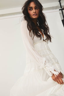 Rococo Sand | True High Low Dress | White
