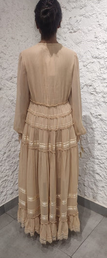 Rococo Sand | True High Low Dress | Nude