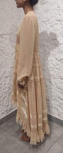 Rococo Sand | True High Low Dress | Nude