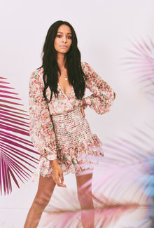 Rococo Sand | Vie Short Dress | Pink Multi