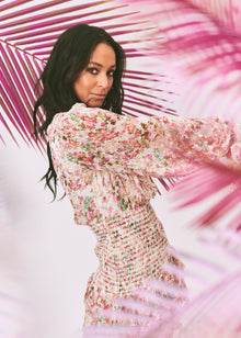 Rococo Sand | Vie Short Dress | Pink Multi