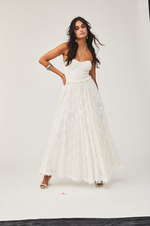 Rococo Sand | Willa Long Dress | Off-White