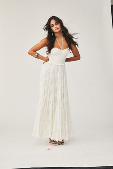 Rococo Sand | Willa Long Dress | Off-White