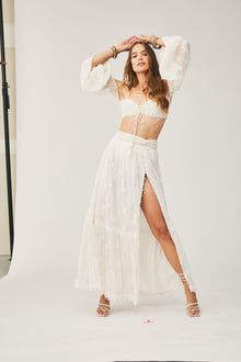 Rococo Sand | Willa Off-Shoulder Bandeau | Off-White