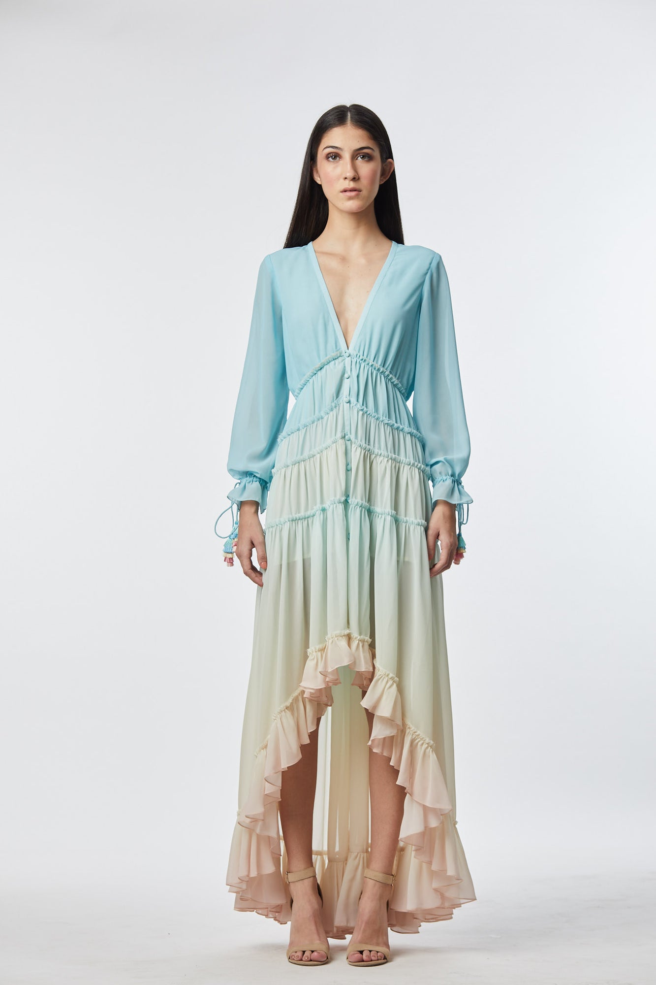 Rococo Sand | Ciel High Low Dress | Multicolor