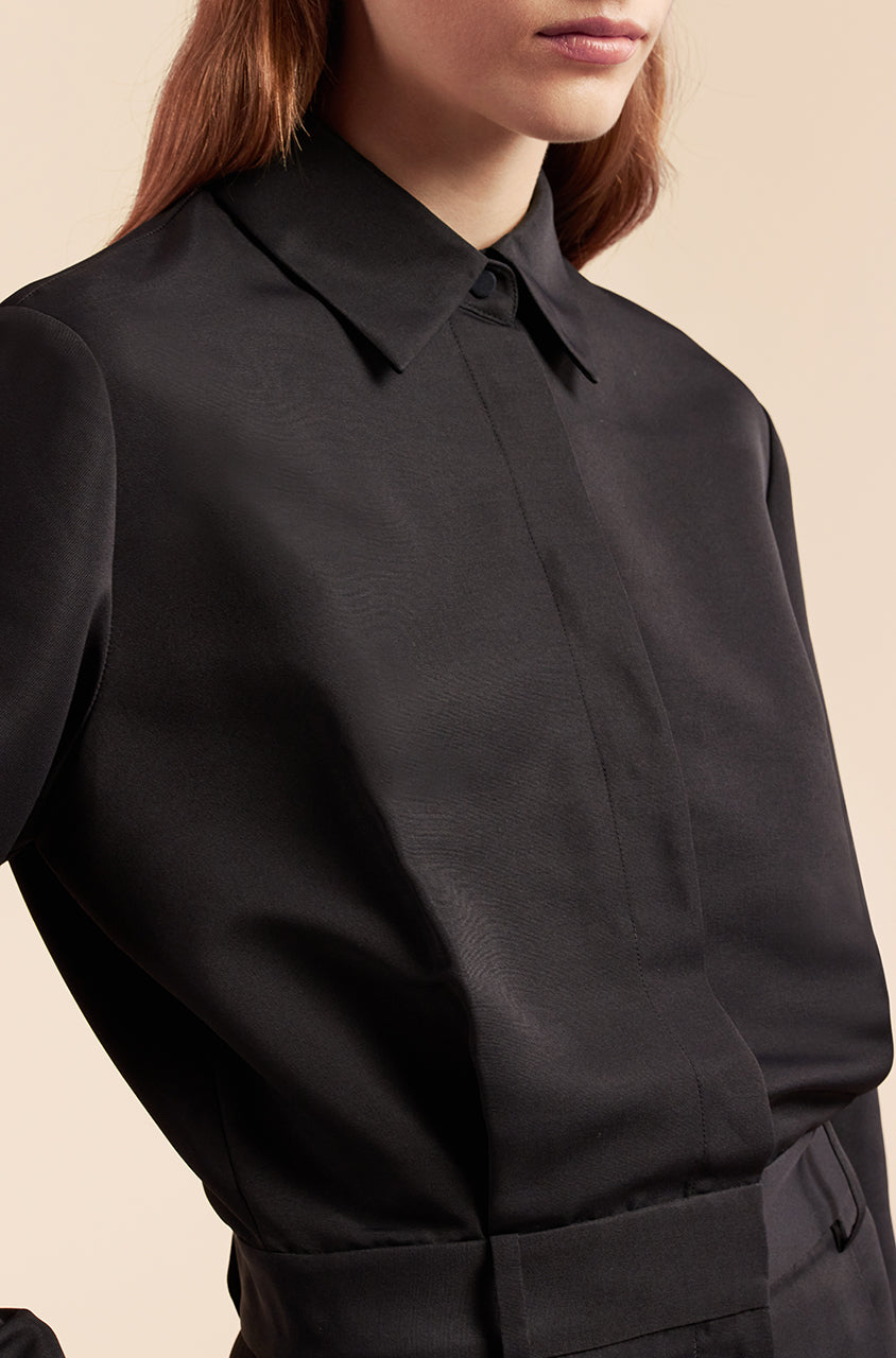 Faille Jumpsuit | Black