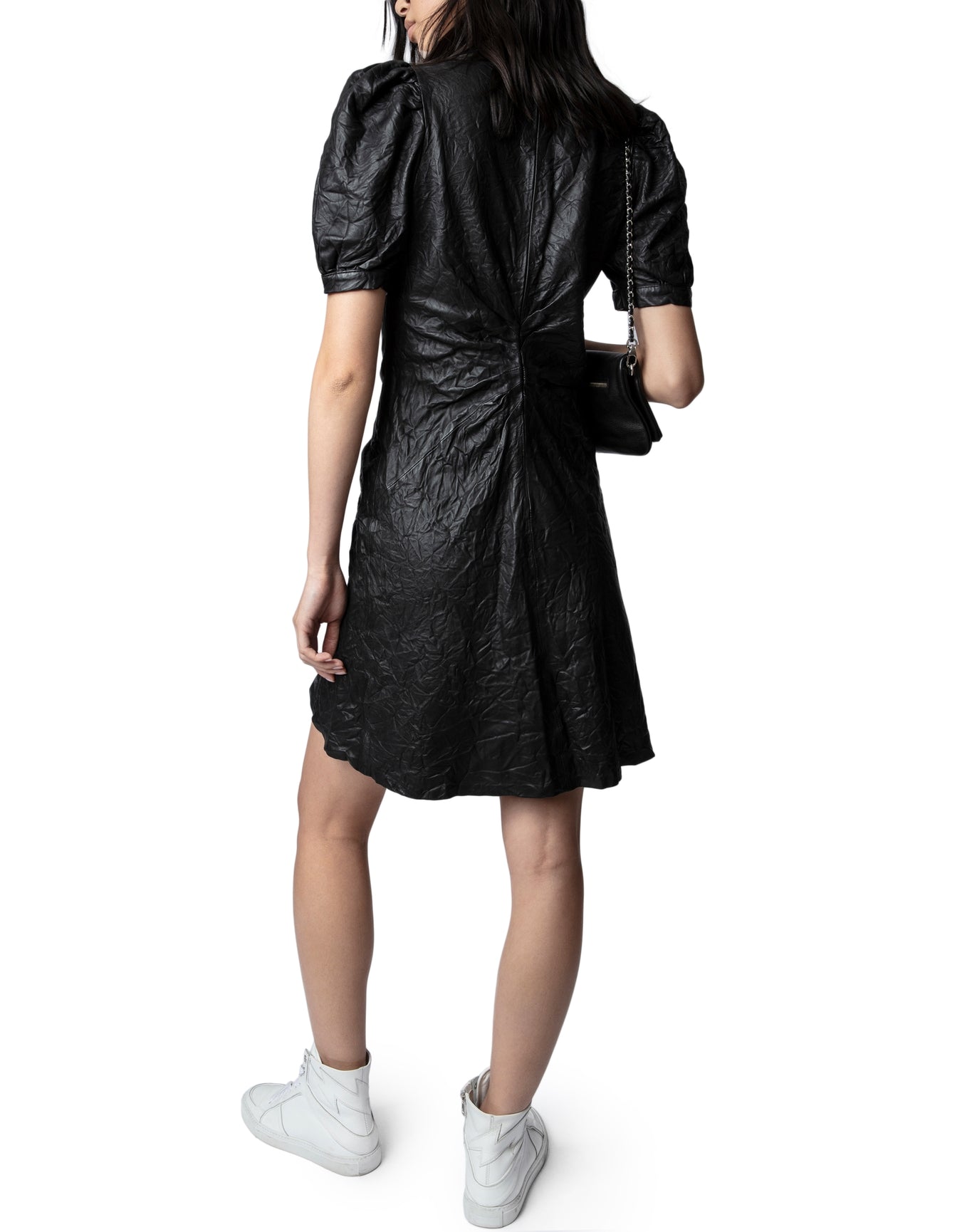 Women | Rixe Cuir Froisse | Noir