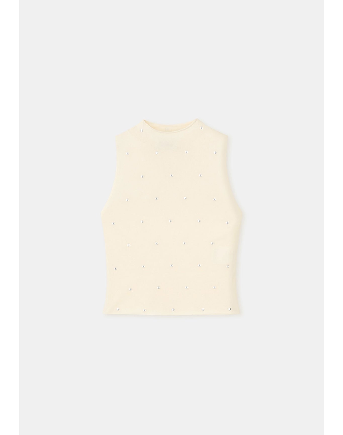 Rachel | Sheer Sleeveless Top | Ivory