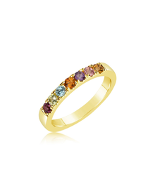 Rainbow Ring | 14kt Yellow Gold