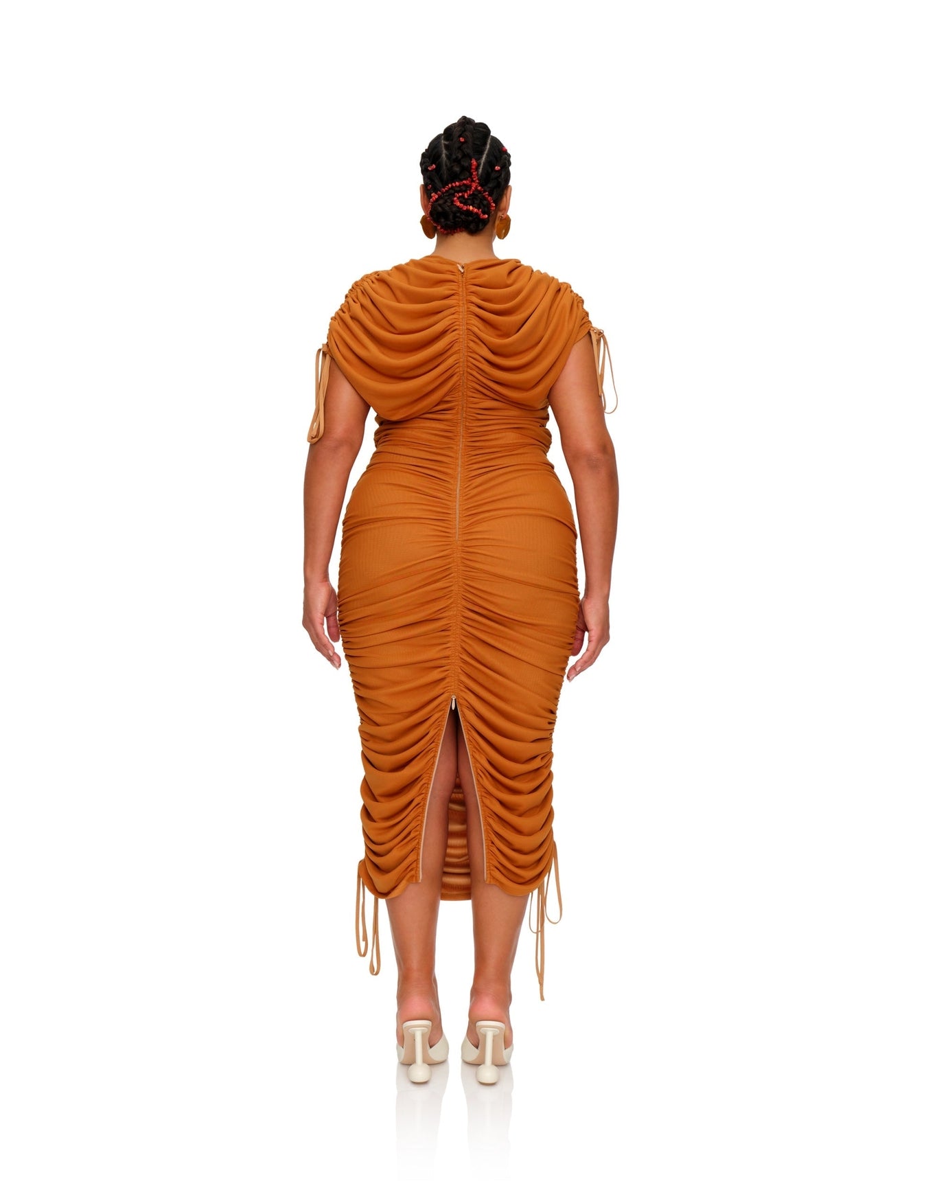 Ratu Mesh Dress | Caramel