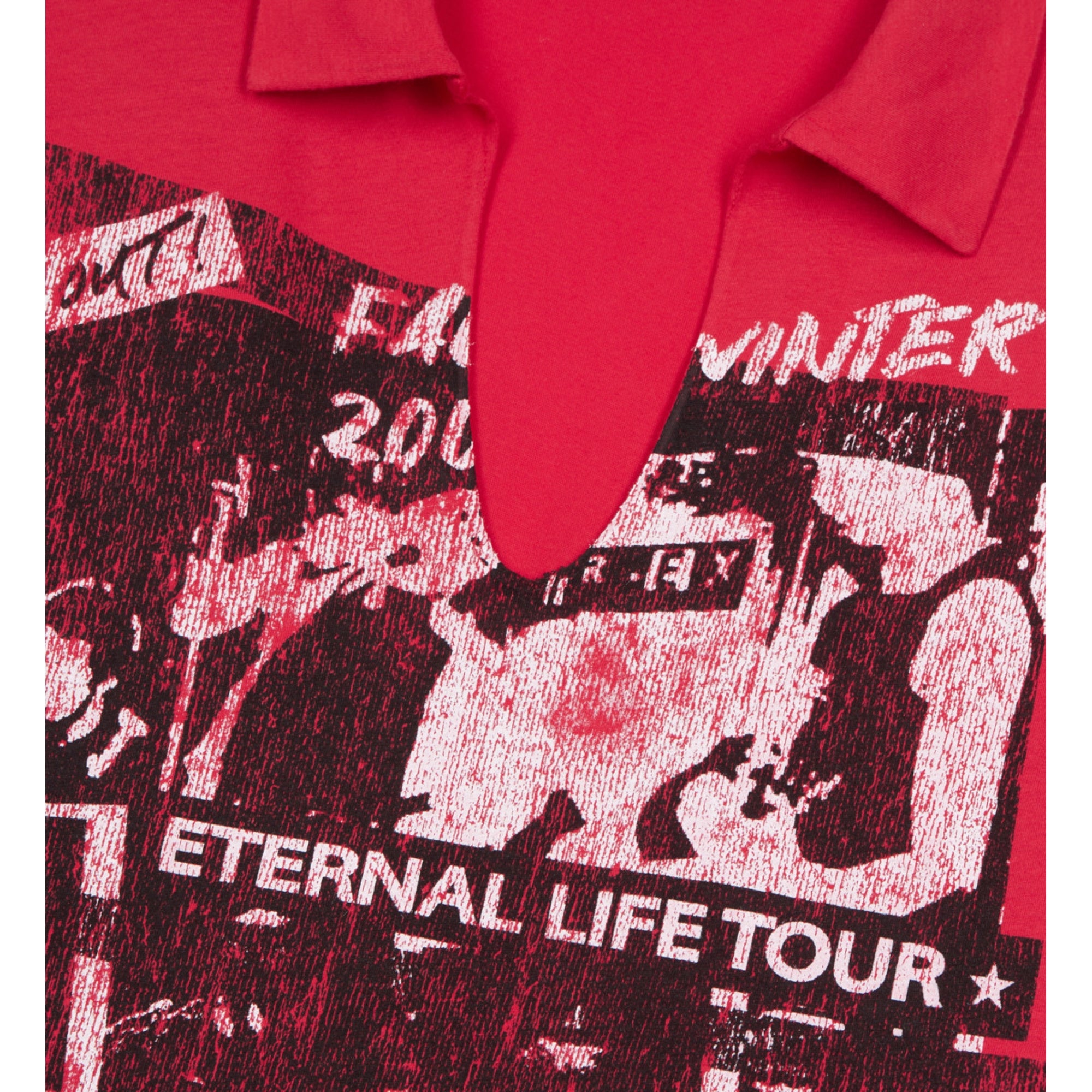 Red Eternal Life Tour Serigraphy T-Shirt | Women | Rubis