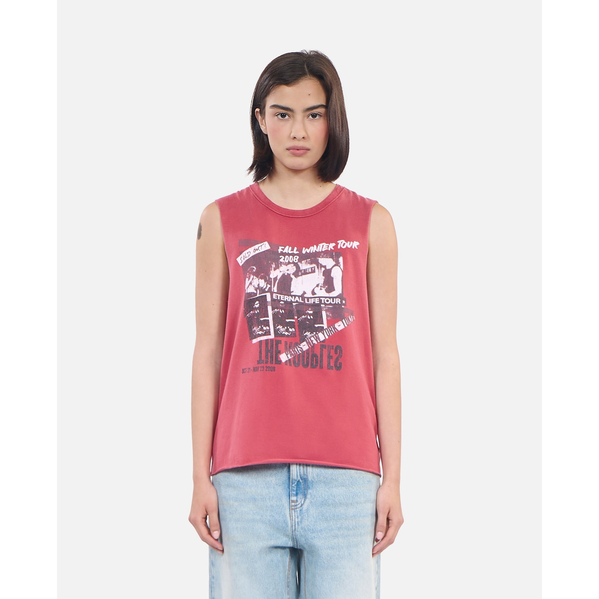 Red Eternal Life Tour Serigraphy Tank Top | Women | Rubis