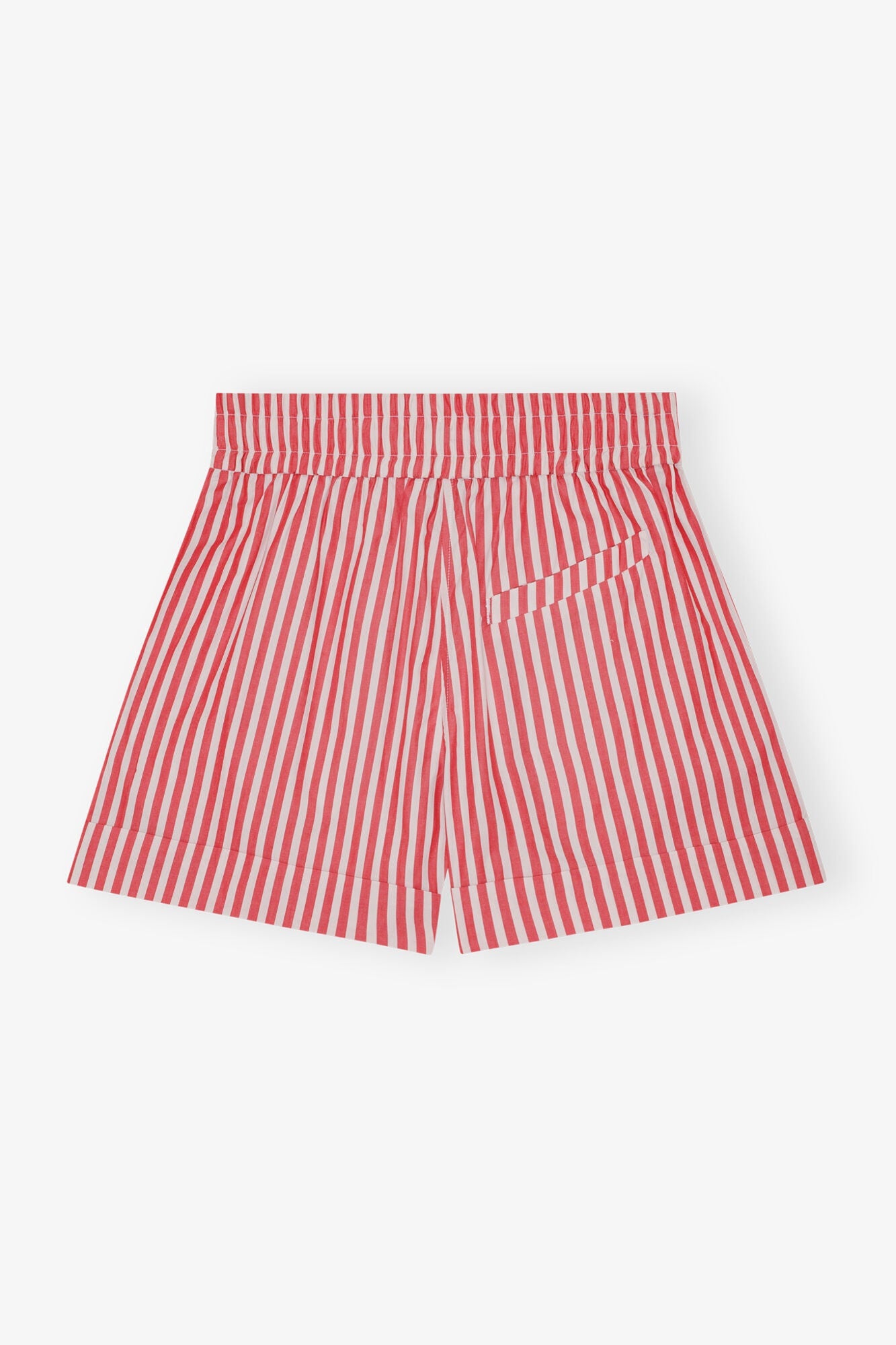 Red Stripe Cotton Shorts | Barbados Cherry
