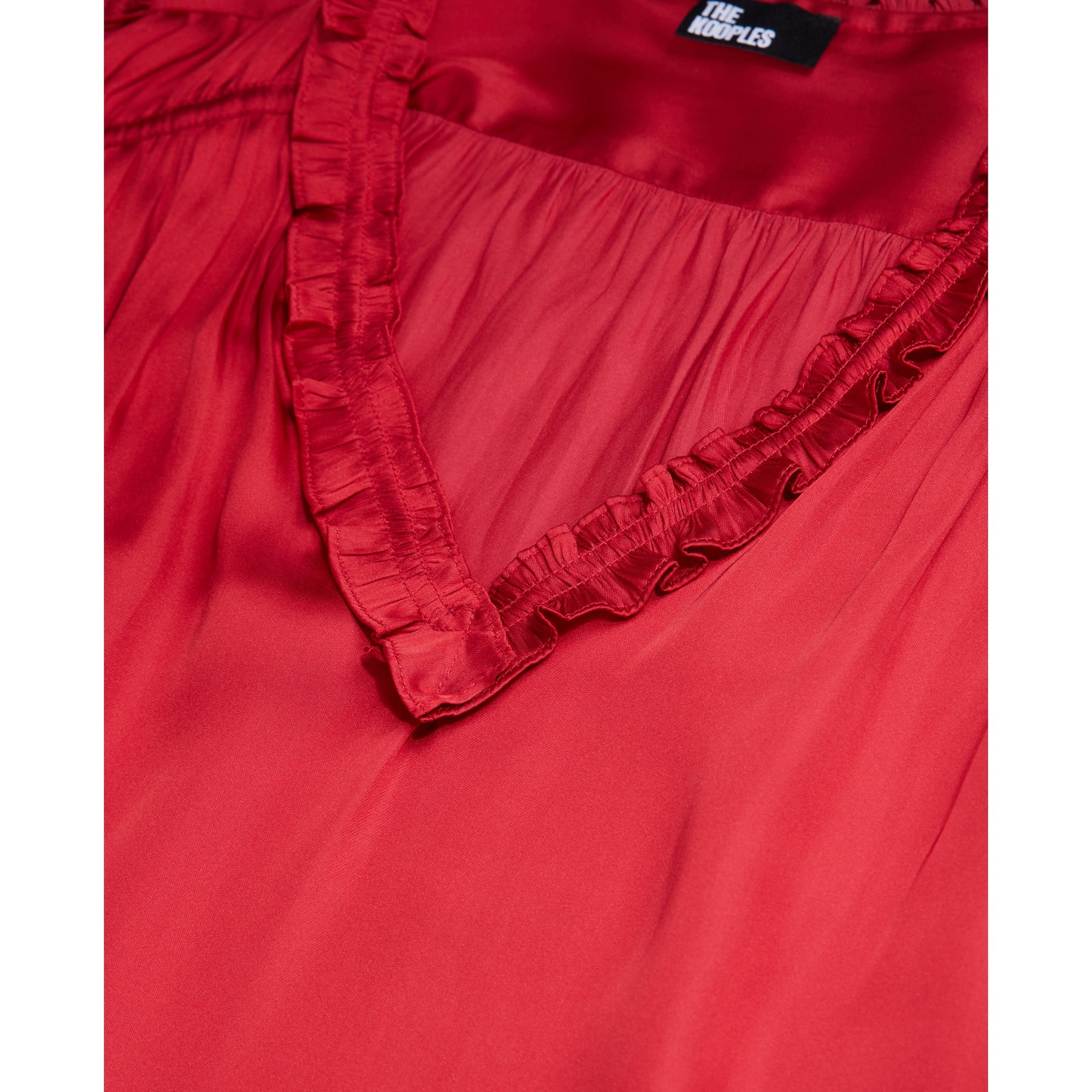 Red Top With Shirring | Women | Light Burgundy