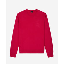 Red Wool-Blend Sweater With Embroidery | Men | Cherry