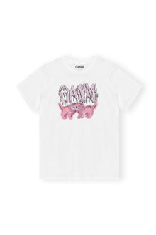 Relaxed Cats T shirt | Bright White