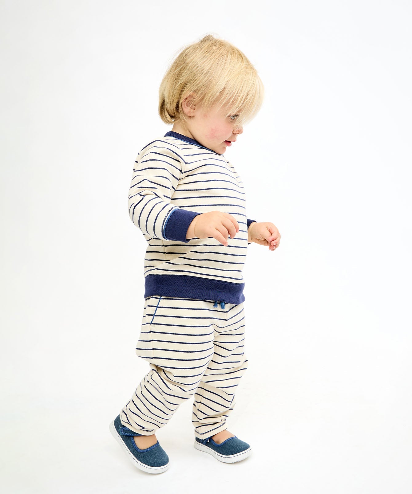 Kids Unisex | Remy Sweatshirt | White/Navy