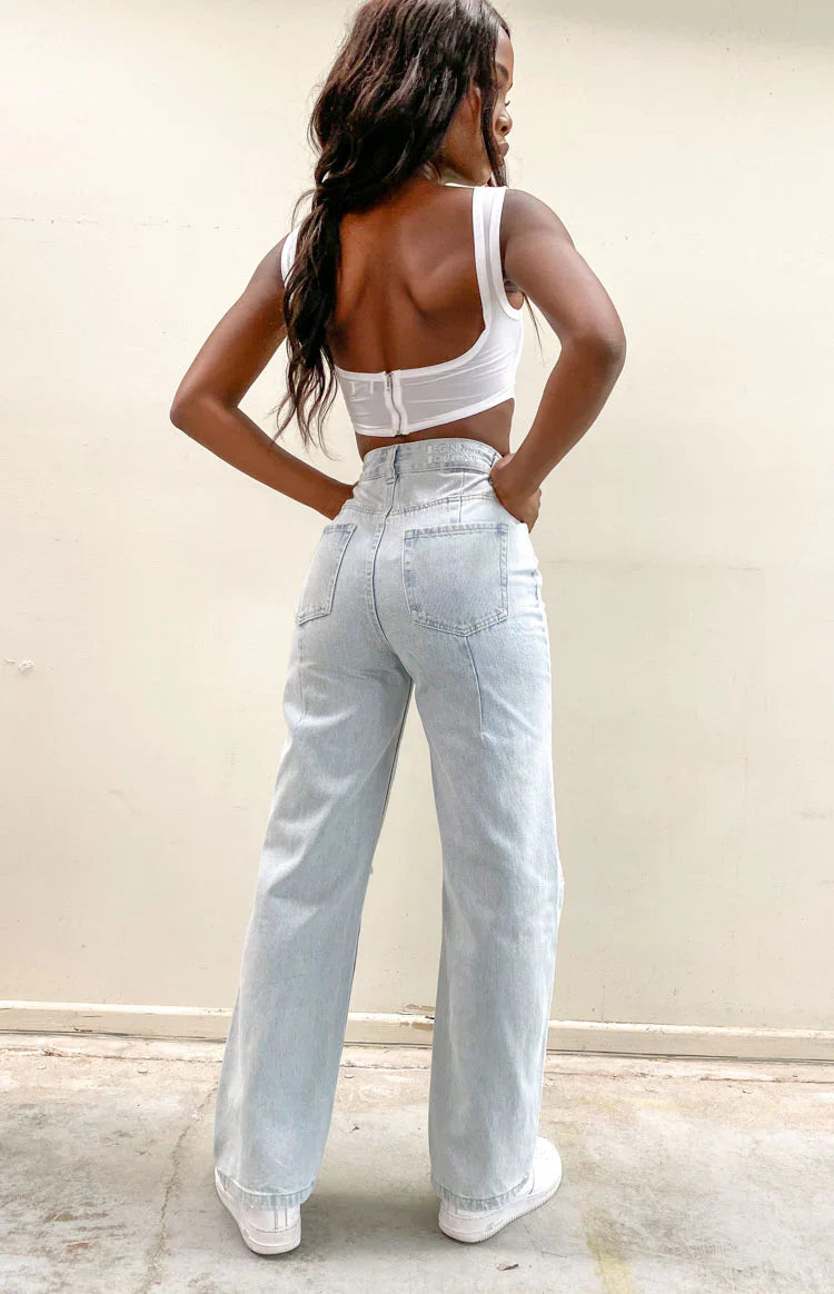 Robin Wide Leg Jeans | Blue