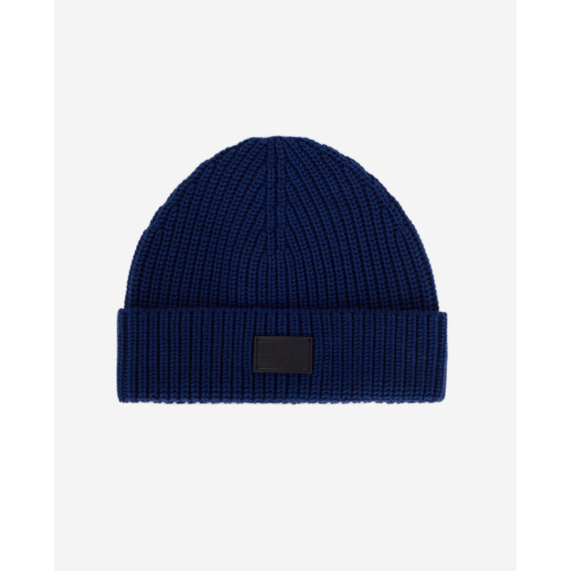 Ribbed Wool Beanie | Women | Royal Blue x Dark Navy